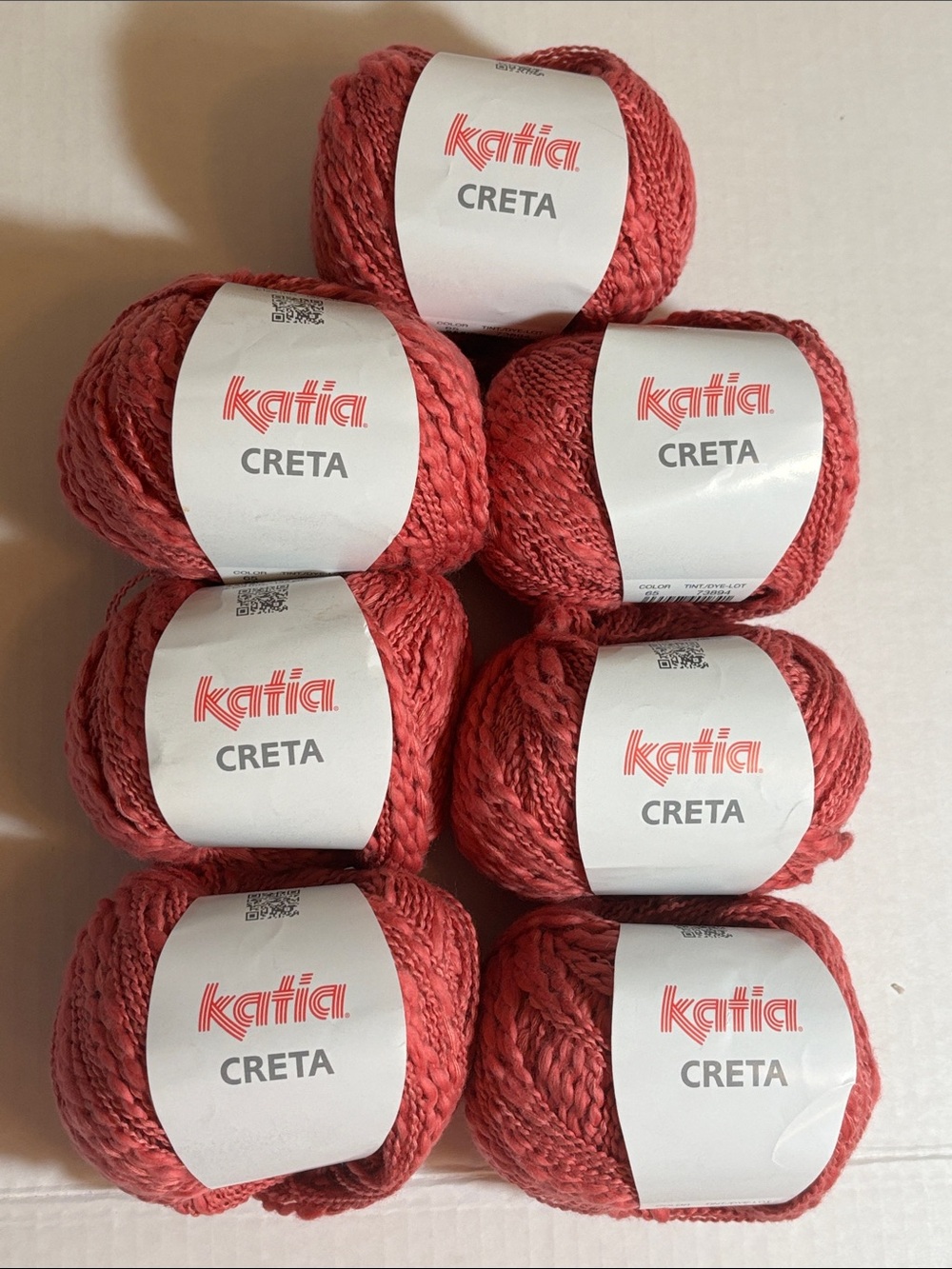 Creta Yarn - Coral Red Twist